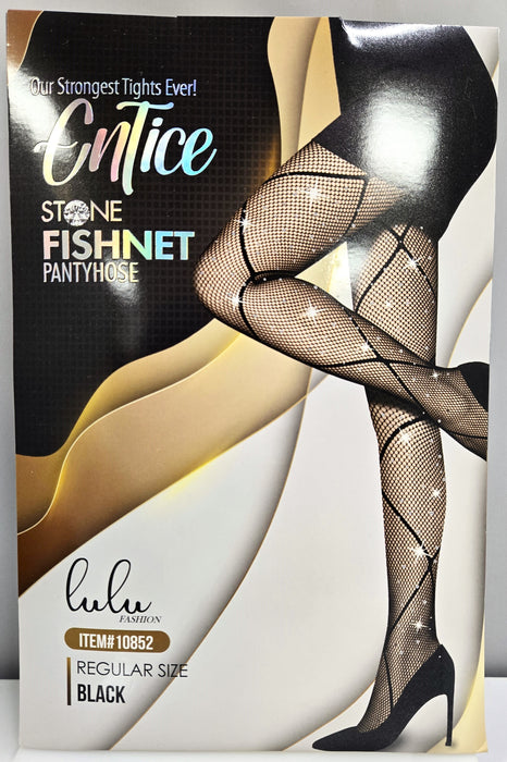 Lulu Fashion Stone Fishnet Pantyhose Style - 10852