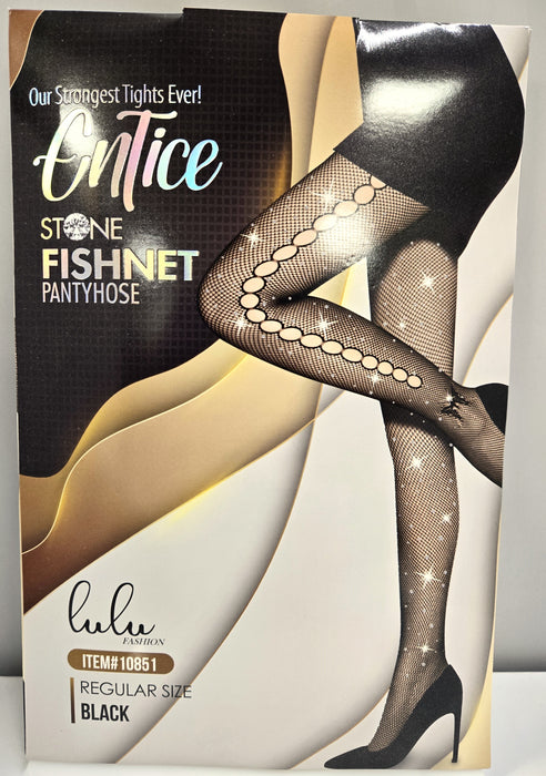 Lulu Fashion Stone Fishnet Pantyhose Style - 10851