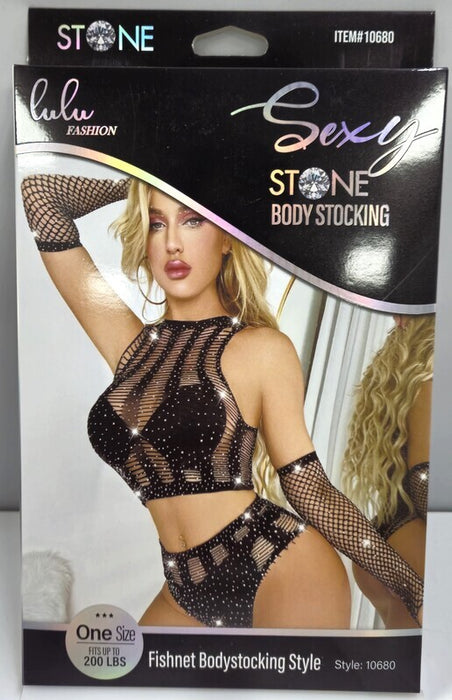 Lulu Fashion Fishnet Bodystocking Style - 10680