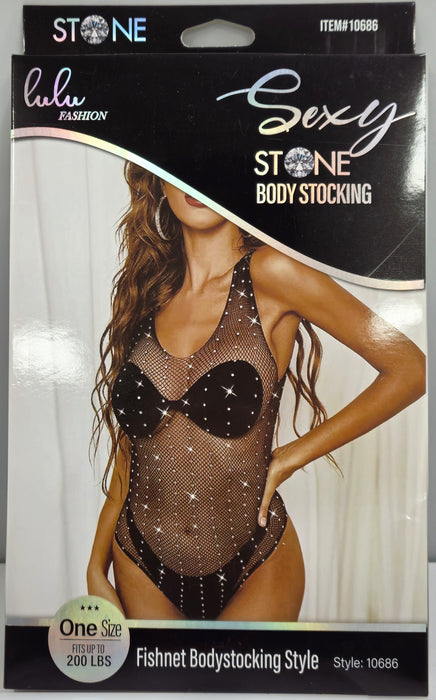 Lulu Fashion Fishnet Bodystocking Style - 10686