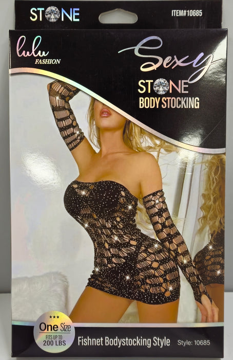 Lulu Fashion Fishnet Bodystocking Style - 10685