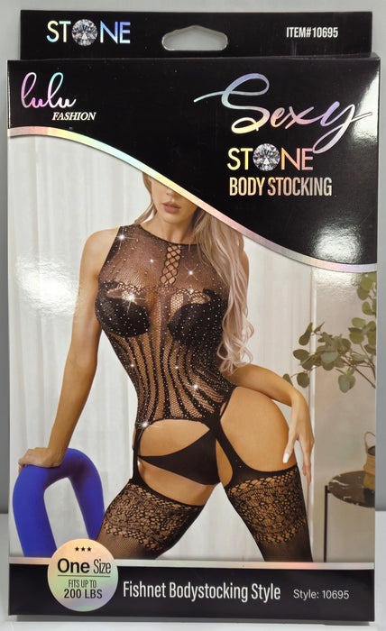 Lulu Fashion Fishnet Bodystocking Style - 10695