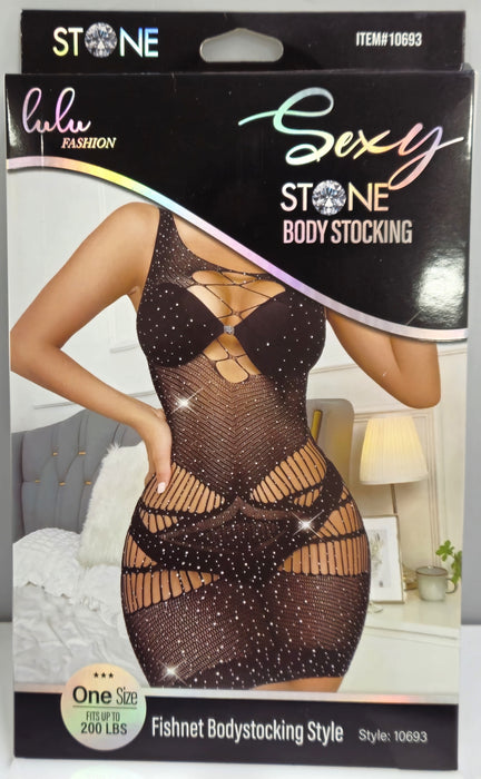 Lulu Fashion Fishnet Bodystocking Style - 10693