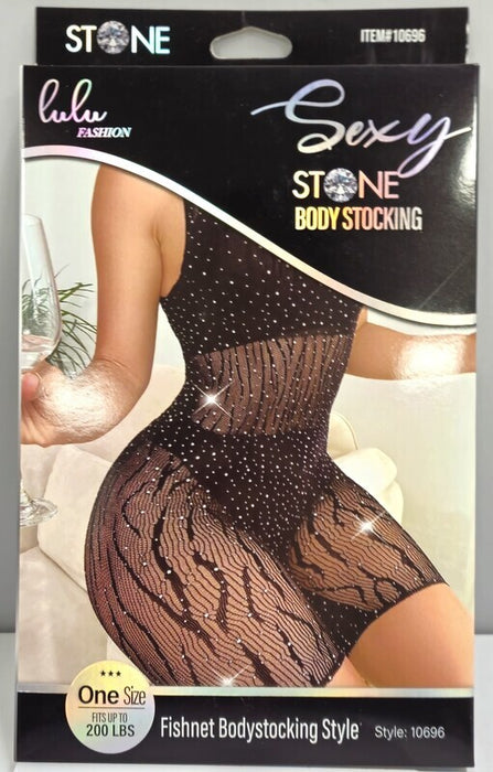 Lulu Fashion Fishnet Bodystocking Style - 10696