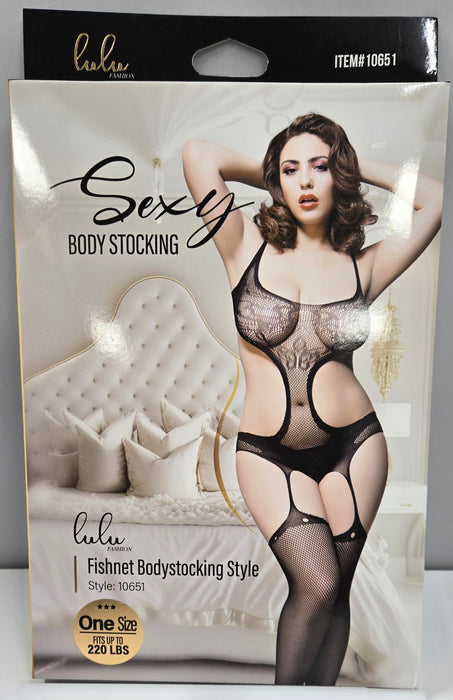 Lulu Fashion Fishnet Bodystocking Style - 10651