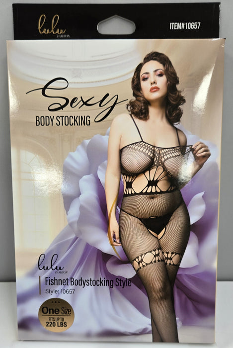 Lulu Fashion Fishnet Bodystocking Style - 10657