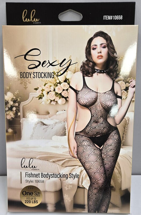 Lulu Fashion Fishnet Bodystocking Style - 10658