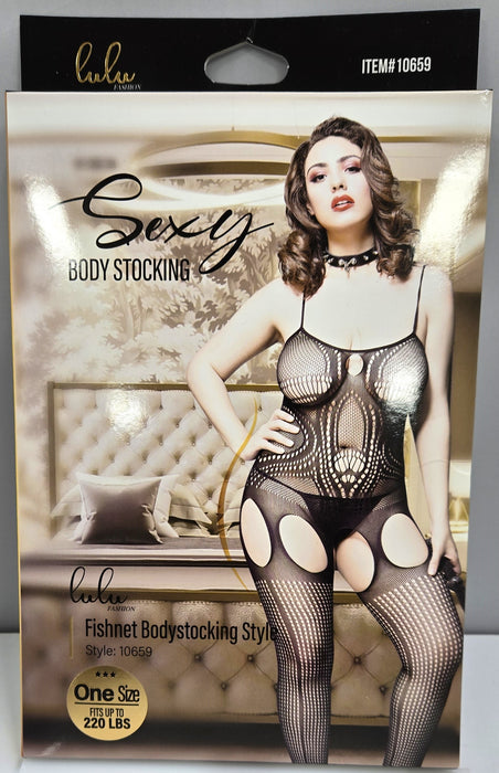 Lulu Fashion Fishnet Bodystocking Style - 10659