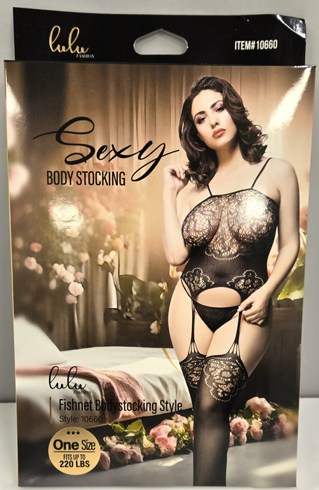 Lulu Fashion Fishnet Bodystocking Style - 10660