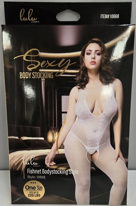 Lulu Fashion Fishnet Bodystocking Style - 10668