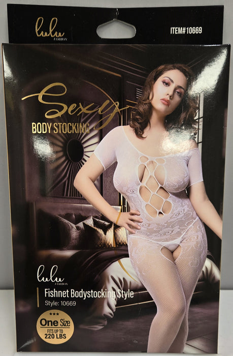 Lulu Fashion Fishnet Bodystocking Style - 10669