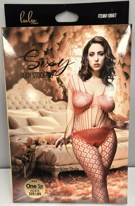 Lulu Fashion Fishnet Bodystocking Style - 10667