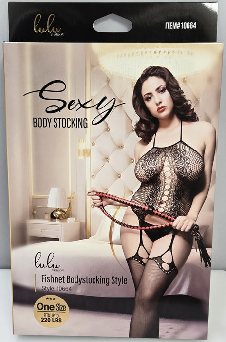 Lulu Fashion Fishnet Bodystocking Style - 10664