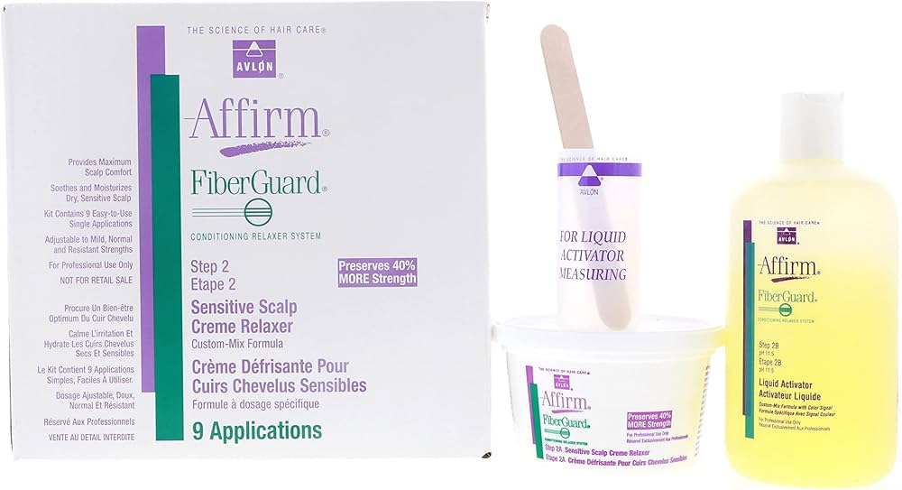 Affirm Sensitive Scalp Cream Relaxer 9 Pack