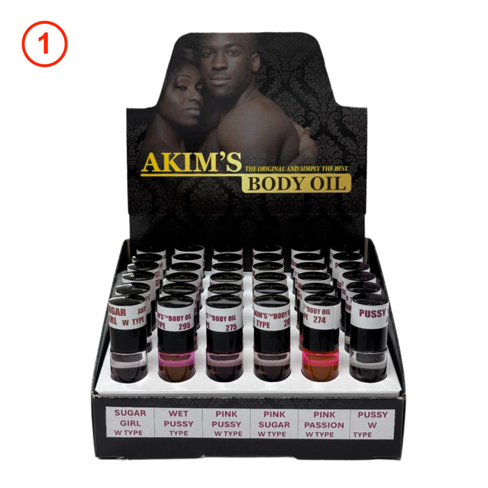 Akim's Body Oil - 6 Type Small Display