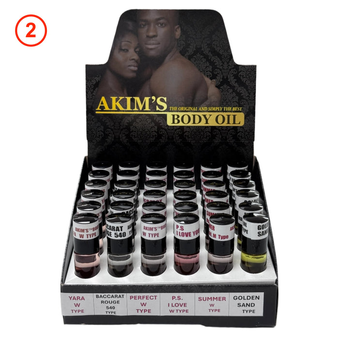 Akim's Body Oil - 6 Type Small Display