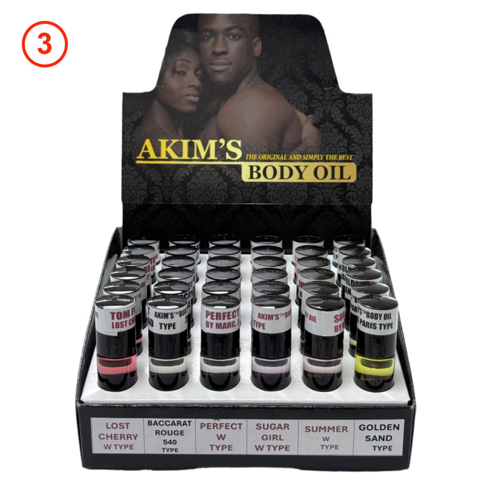 Akim's Body Oil - 6 Type Small Display