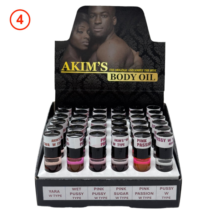 Akim's Body Oil - 6 Type Small Display