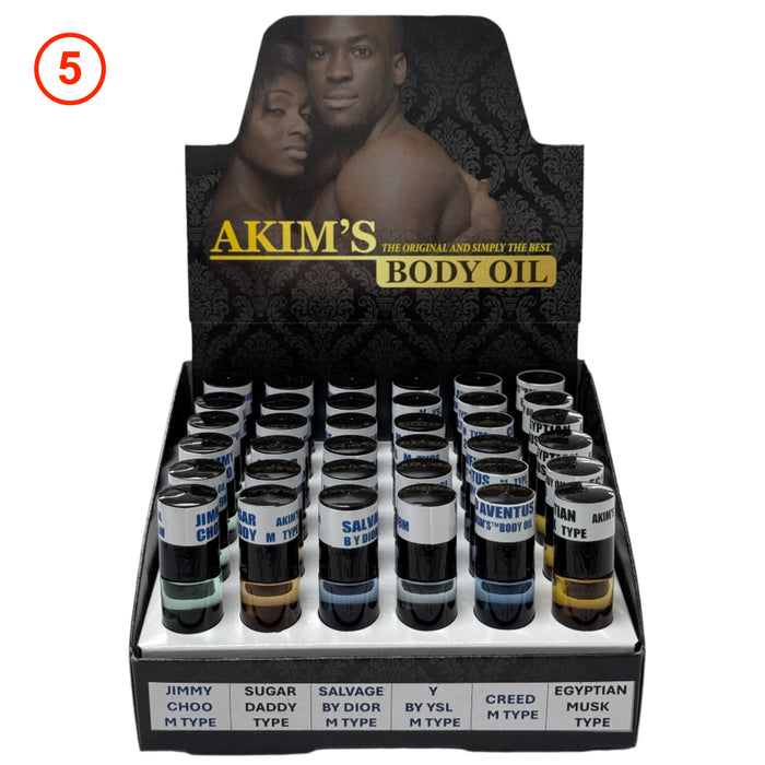 Akim's Body Oil - 6 Type Small Display