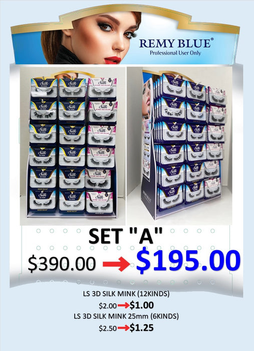 Remy Blue 3D Silk Mink Eyelashes