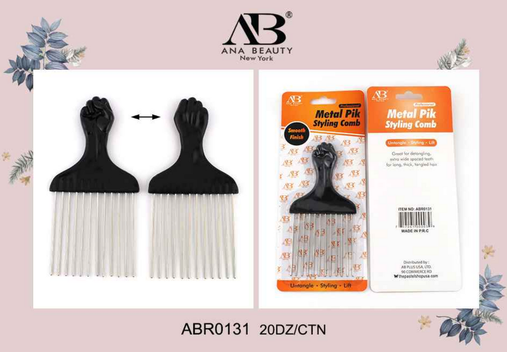 Ana Beauty Metal Pik Styling Comb - 0131