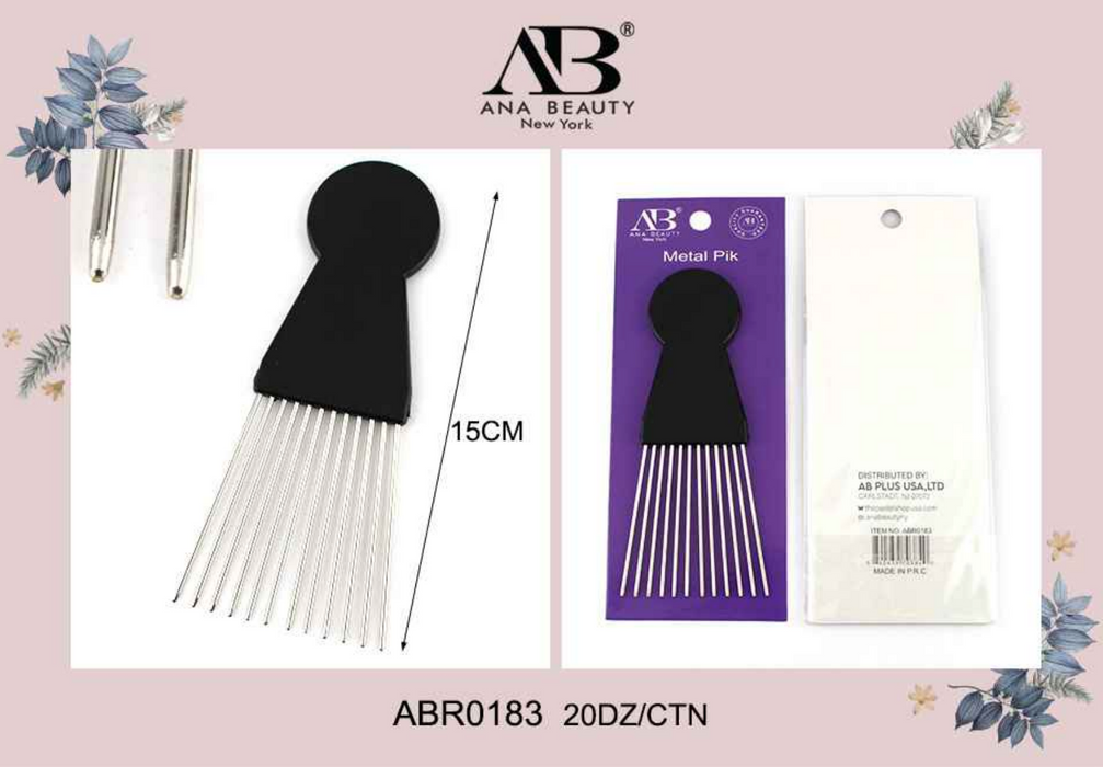 Ana Beauty Metal Pik Styling Comb - 0183