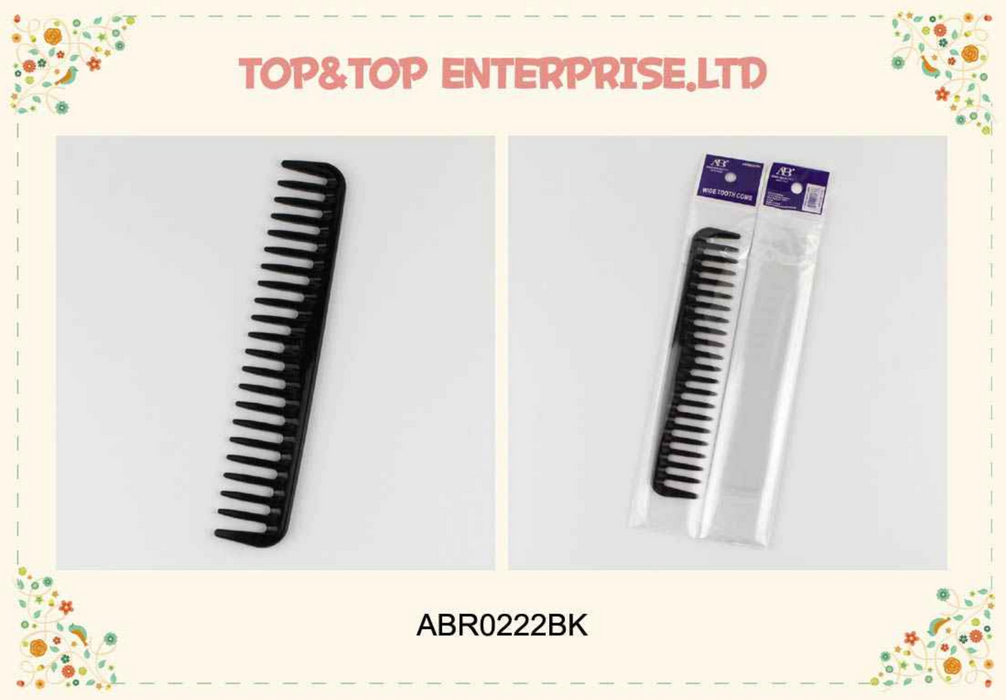 Ana Beauty Wide Tooth Comb - 0222BK