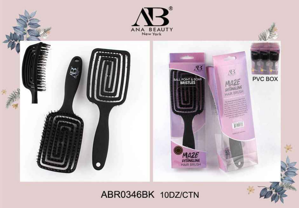 Ana Beauty Maze Vent Detangling Brush - 0346BK