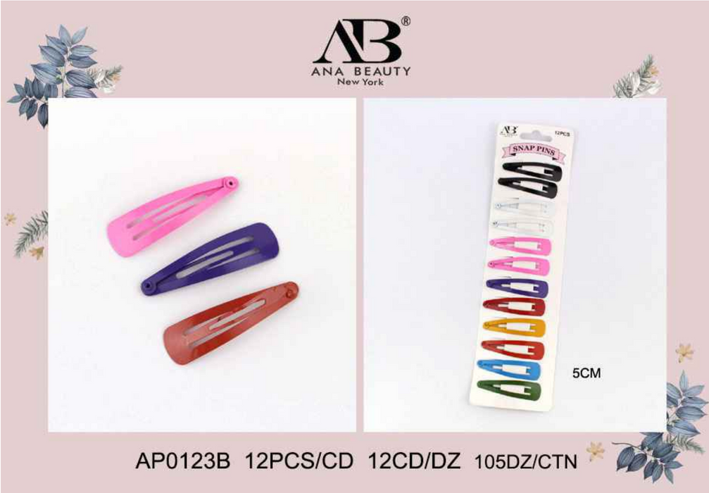 Ana Beauty Snap Pins 12pcs - 0123B