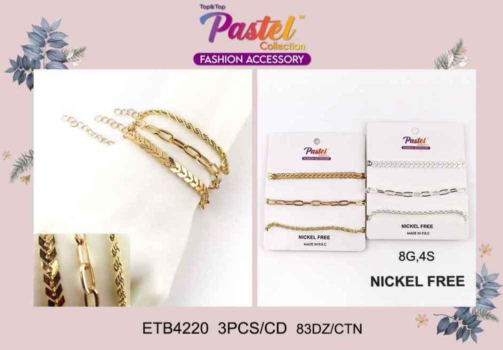 Top & Top Bracelet Set - 4220