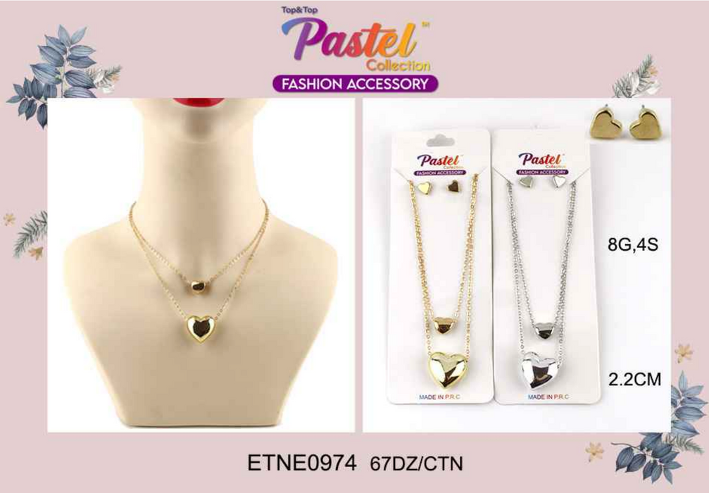 Top & Top Necklace Set - 0974