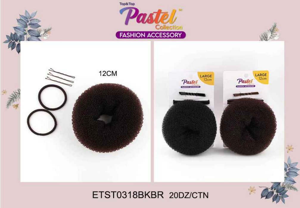 Top & Top Donut Puff/Bun Holder Set - 0318BKBR