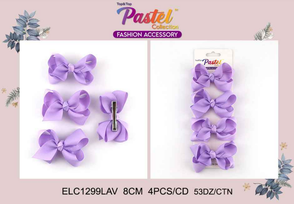 Top & Top Hair Bows - ELC1299LAV