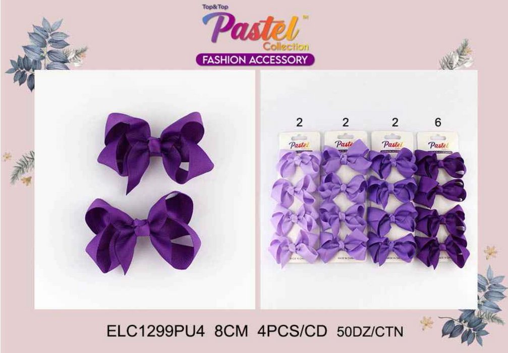 Top & Top Hair Bows - ELC1299PU4