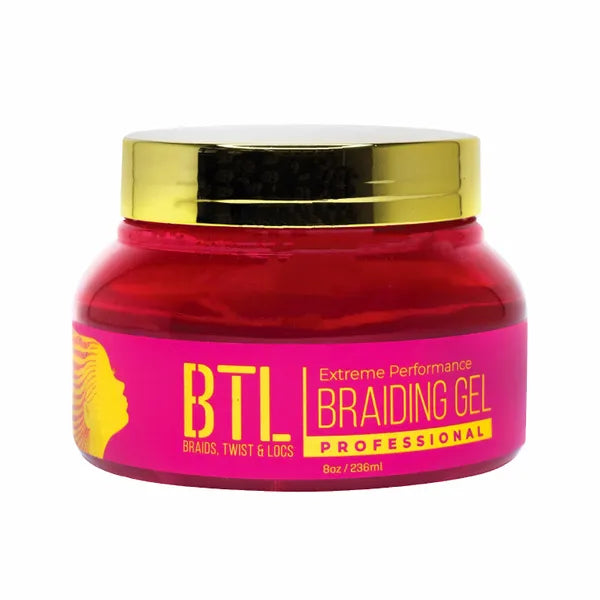 BTL Professional Braiding Gel Level 5 Extreme Performance [Pink] - 8oz