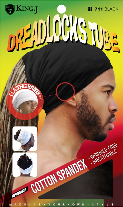 King.J Dreadlocks Tube Cotton Spandex - 711 Black